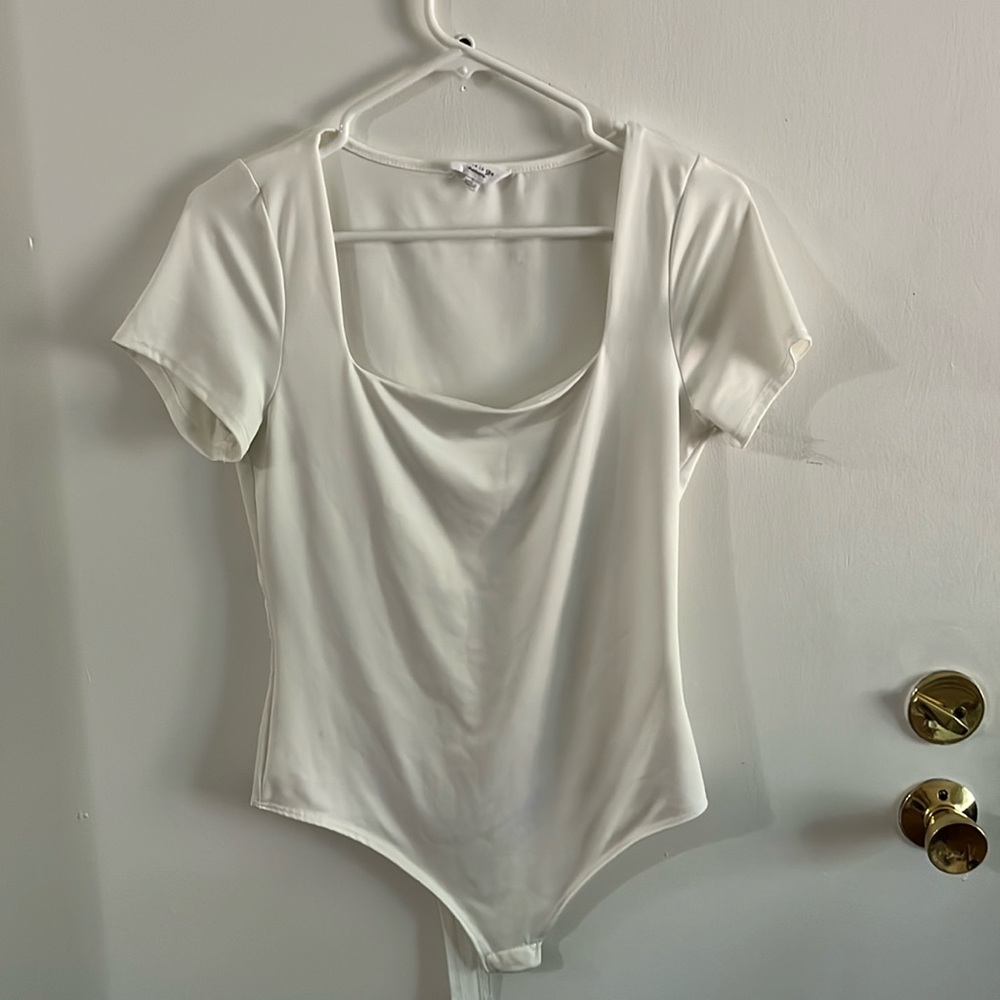 Short Sleeve Square Neck Bodysuit